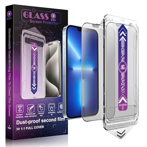 Verre trempé iPhone 13 mat à dépoussiérage automatique
