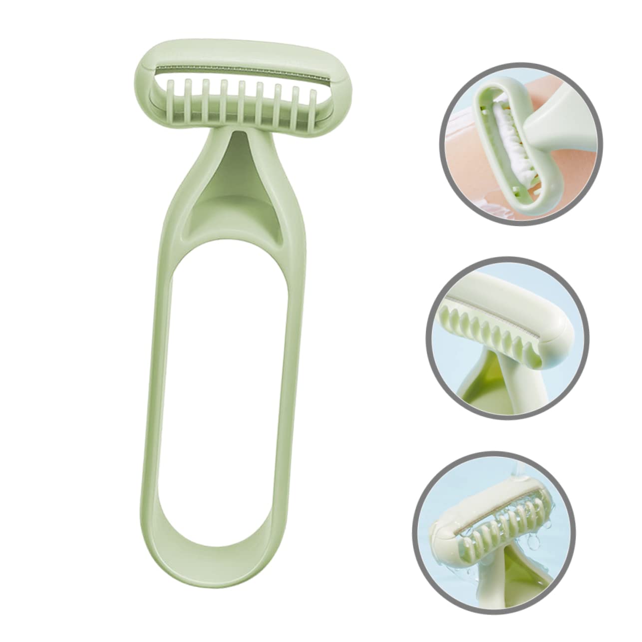 4 Pezzi Rasoio Elettrico per Donne Depilatore Ascelle e Corpo Strumento Rimozione Pelo per Gambe Facile Usare Design Ergonomico Portatile per Viaggi e Regali