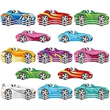Faccito 72 Pcs Car Cutouts Race Car Bulletin Board Decorations Colorful Racing Paper Name Labels Classroom Decorations Educational Crafts for School Teacher Students Party Racing