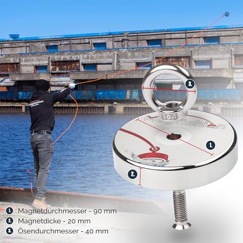 Magnete Stark Groß 36KG, 4 Stück Neodym Magnet Extra Starke 32mm, Magnetfischen, Magnet mit öse, Magneten starker halt für Geeignet Magnet Fischen in Magnete Stark Groß 36KG, 4 Stück Neodym Magnet Extra Starke 32mm, Magnetfischen, Magnet mit öse, Magneten starker halt für Geeignet Magnet Fischen in