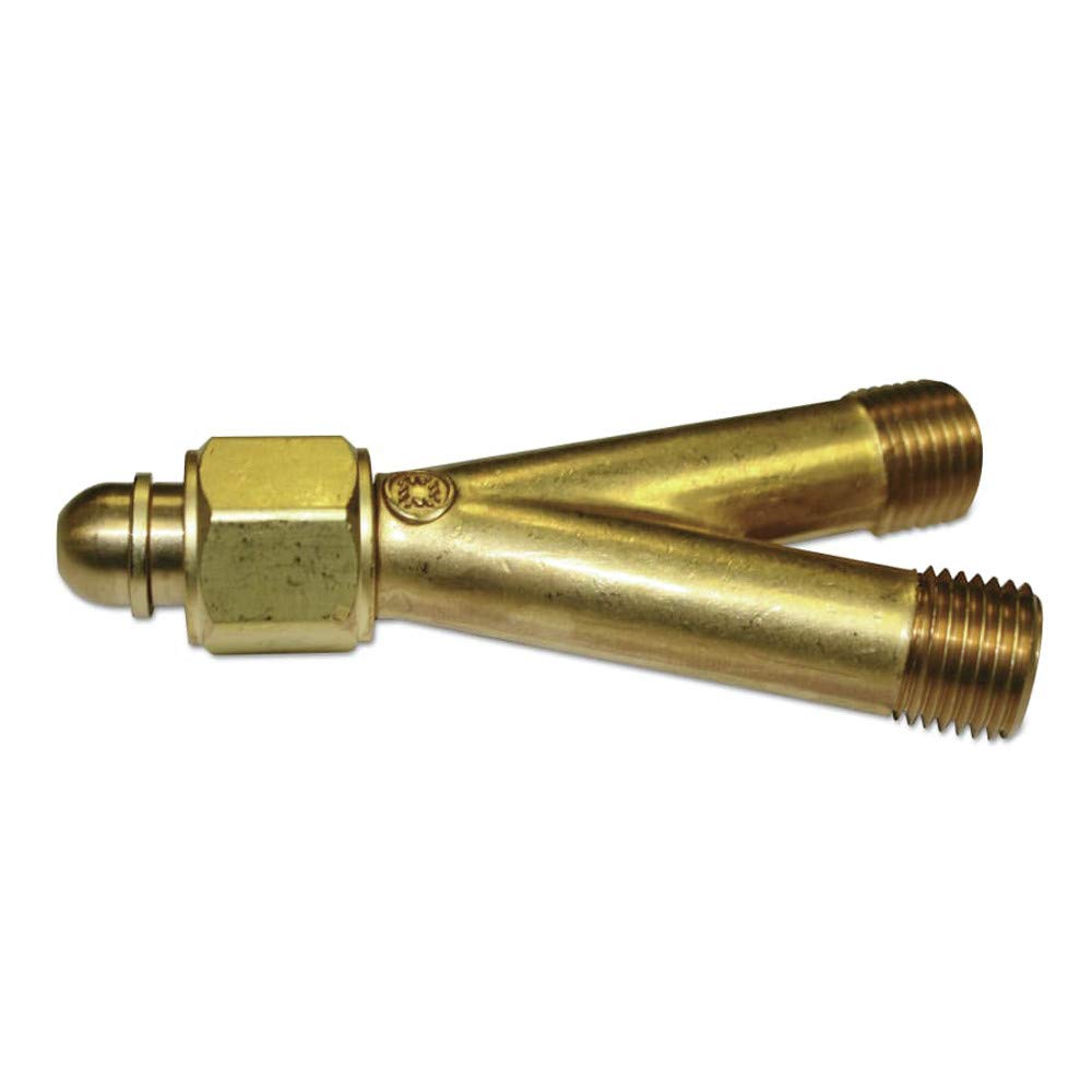 Western Enterprises 101 Y Connections, 200 PSIG, Brass, Oxygen, 9/16" - 18 (M), Female/Male Connection, 0.5 Length, B-Size/B-Size