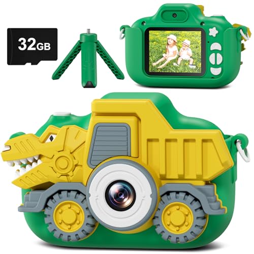 Camara Fotos Infantil, Hangrui Camara de Fotos para Niños con 32G Tarjeta, 1080P 2.0" HD Cámara Fotos Niños, Cámara de Fotos Infantil Cámara Digital para Niños Regalos para Niños de 3-12 Años