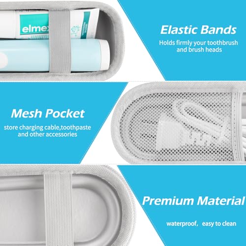 Image of 5pcs Toothbrush Head Covers Cap & Travel Case for Oral-B /Oral-B Pro /Phlips Sonicare /iO Series Electric Toothbrush, Portable Protective Case and Toothbrush Cover Set (Gradient)