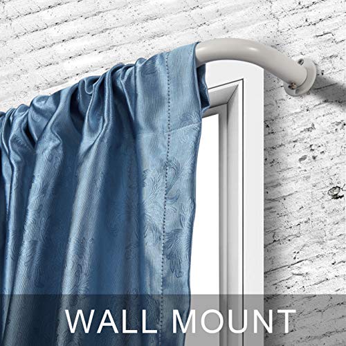 image for Mayrhyme Room Darkening Curtain Rod 48-84 Inches, Wrap Around Design,1
