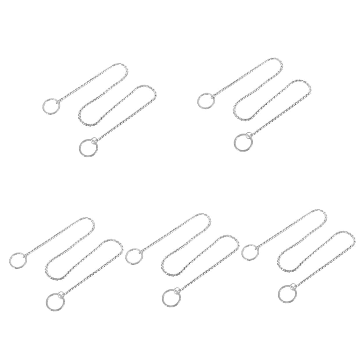 PRETYZOOM 5pcs Dog Chain Show Collar Lightweight and Fashionable Metal Snake Chain Ddominant Dog Chain Collars for Dogs