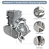 Frederimo 100cc Bicycle Engine Kit, 2 Stroke Bike Motor Kit Petrol Gas Motor Conversion Kit Air-Cooling Motorized Bicycle Kit Super Fuel-efficient Modified Full Set 36 #3