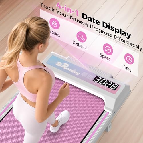 Image of Walking Pad Treadmill for Home Office, Under Desk Treadmill with 2.5HP Quiet Motor, 6% Manual Incline, Remote Control, LED Display, 300 lbs Capacity
