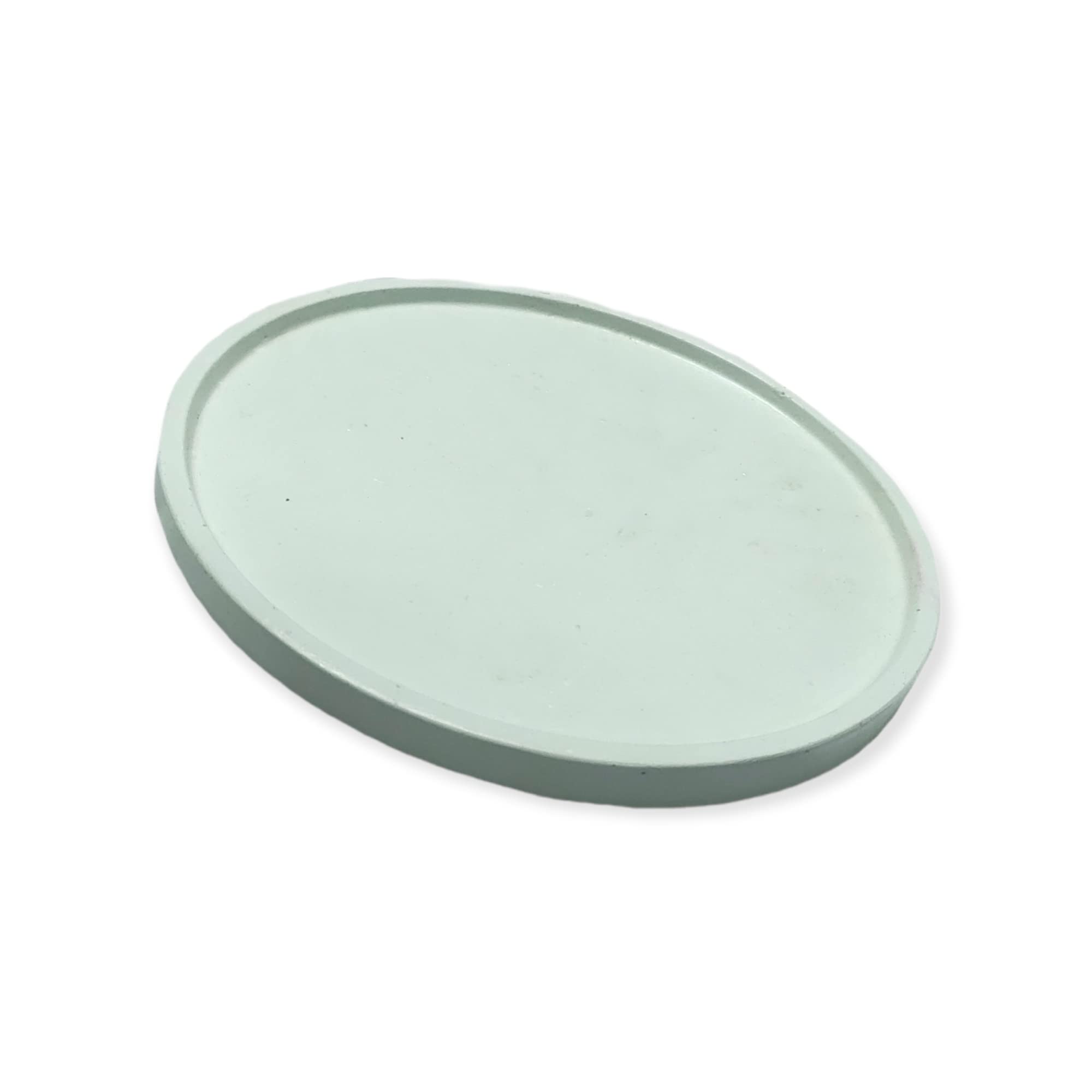 Diviner Saga Round Tray for Decoration Centre Table 6" Round Plate Trinket Tray, Circle Tray, Large Coaster, Jewellery Display Plate, Modern Decor Plate, Beautiful_White