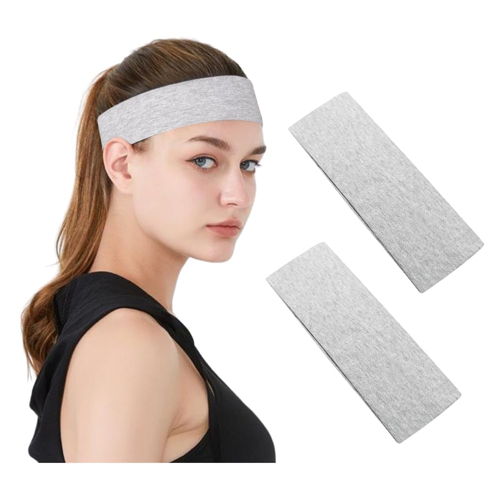 Fasce Sportive Per Capelli Uomo E Donna | 4 Pezzi Antiscivolo | Per Yoga, Corsa, Palestra - Foto 5