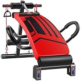 FXJ Banco De Ejercicios Con Mancuernas Ajustable, Banco De Pesas, Entrenamiento Abdominal De Fuerza, Banco Para Sentarse, Para Actividades Deportivas En...
