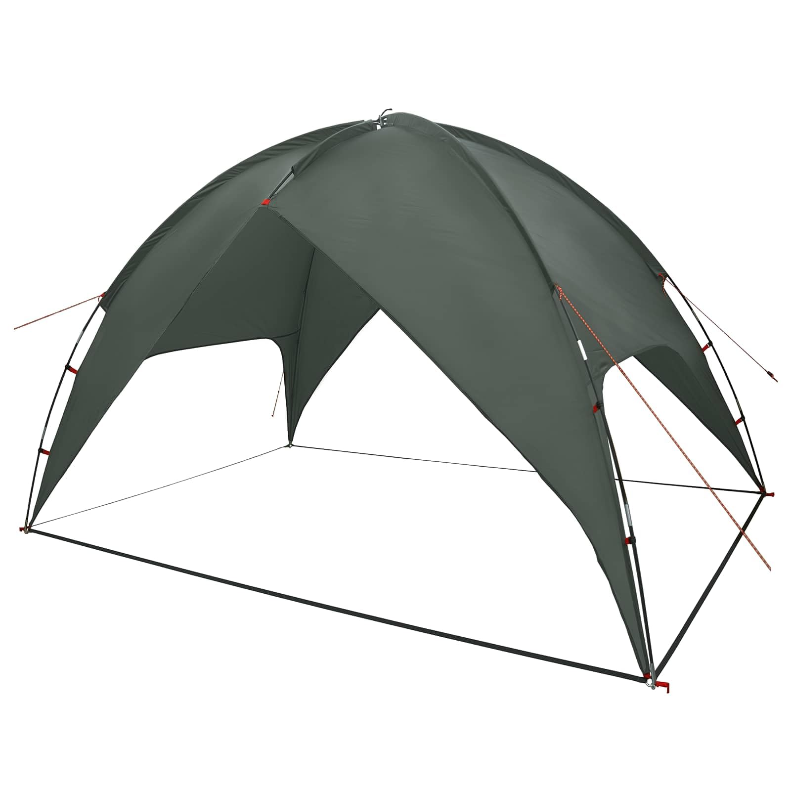 Tenda da Campeggio 4 Persona Verde Militare 245x245x149 cm Poliestere 185T