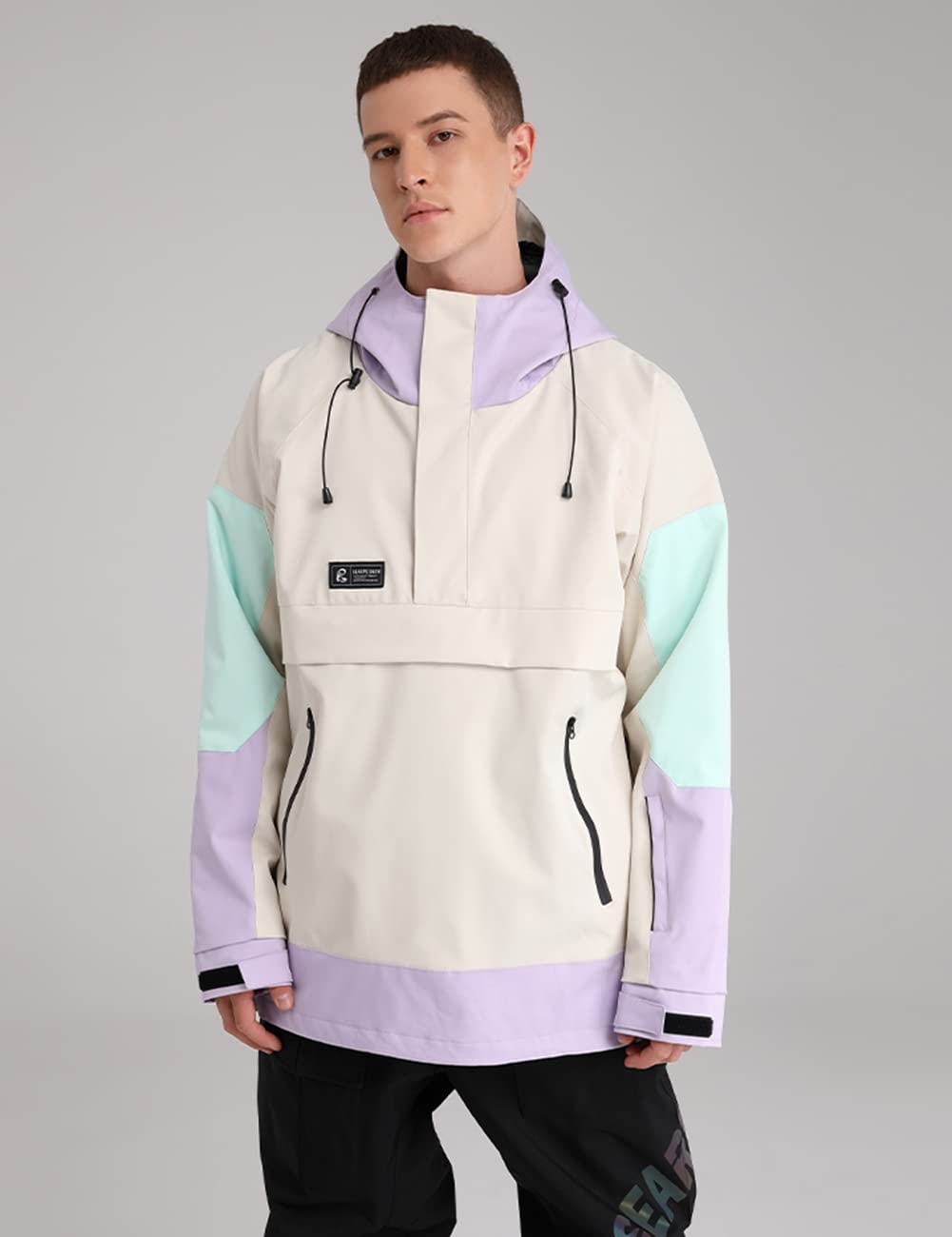HOUZONIY Skijacke für Damen wasserdichte Wanderjacke Snowboardjacke Outdoor Winddichte Warmer Mantel Jacke für Winterwandern Sport