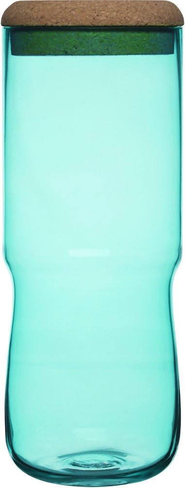 SEAglasbruk Aqua Jar with Cork Lid, Large, Green