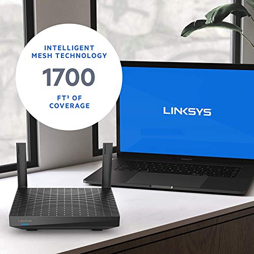 Image of (Refurbished) Linksys Max-Stream MR7350 AX1800 Mesh Wi-Fi 6 Router (Dual-Band Mesh Router) MU-MIMO,Enhance Speed up to 1.8 Gbps and Coverage up to 1,500 sq ft,20 + Devices,Easy App Set up,MR7350-AH