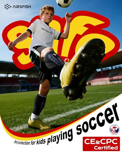 Soccer Shin Guards Kids Youth, Shin Protector for Boys Girls Men Women, Shin Pads Defender, Lightweight Calf Protective Gear, Breathable Canilleras de Futbol para Niños