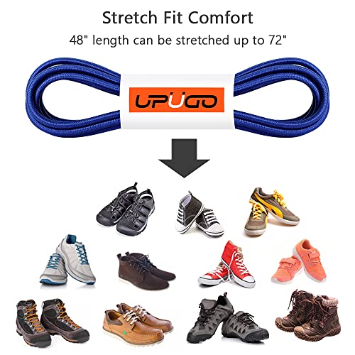 Image of UpUGo Elastic Shoe Laces, No Tie Shoe Laces Tieless for Kids, Adults, Elderly, One Size Fit All