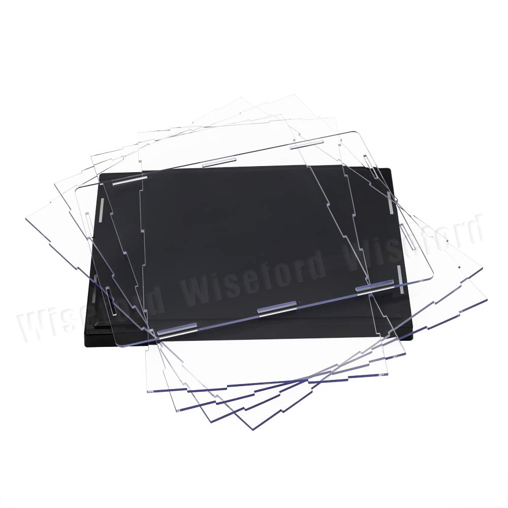 Acrílico Vitrina Cristal (24,5 x 17,5 x 30 cm) para Figura 1/6, Caja Metacrilato Expositor para Colecciones