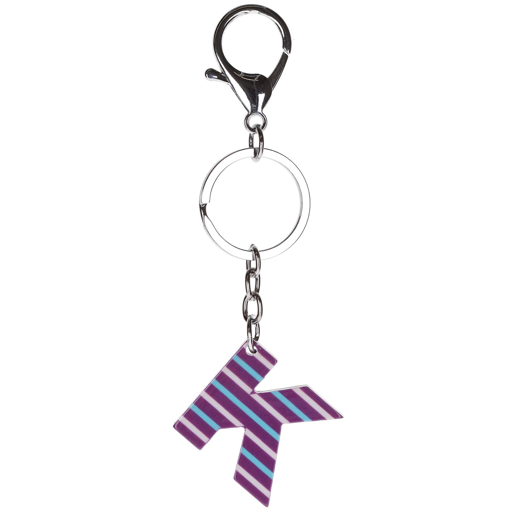 Stands Out, Supplying Outstanding Gifts Unisex K Letter Monogram Initial Eyring Novelty Bag Tag Charm