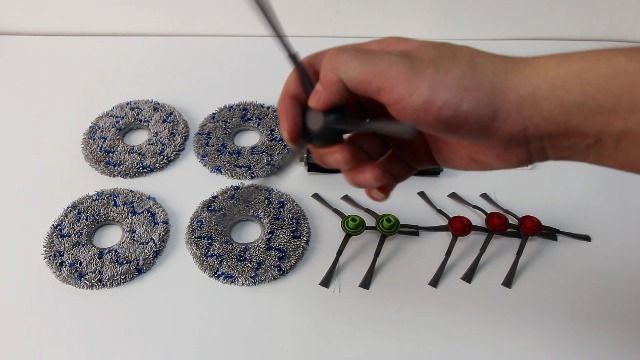 Accessoires Pour Ecovacs Deebot X1 Omni / X1 E Omni / X1 Turbo Aspirateur, 1 Brosse Principale 4 Brosses Laterales 4 Serpilliere 2 Filtres 4 Sac 2 Brosse De Nettoyage Trimec 86354225