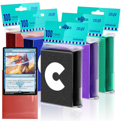 500ct Matte Card Sleeves, 5 Colors Magic Card Sleeves, MTG TCG Deck Sleeve for Trading, Game Cards