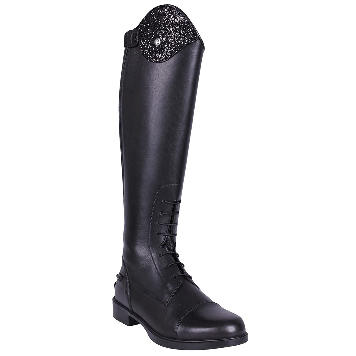 QHP Romy Botas de equitación para niños negras intercambiables