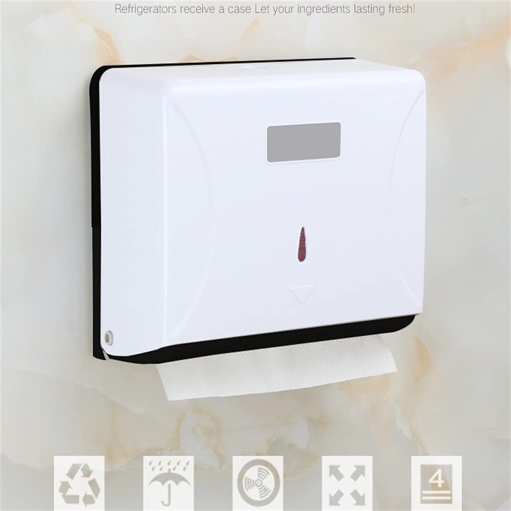 Dispenser Asciugamani Dispenser di Asciugamani Quadrati Dispenser di Asciugamani di Carta multipiega Dispenser di Asciugamani Compatto per Bagno, Cucina, Ufficio Elegante