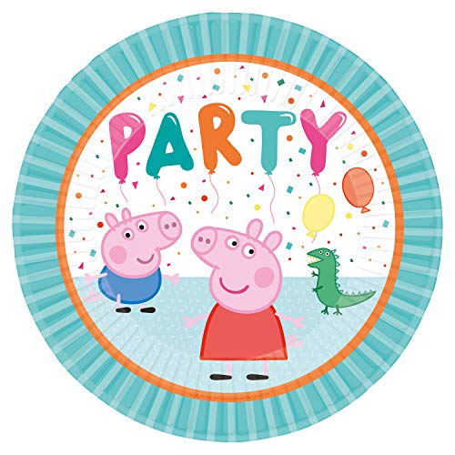 Amscan Lot de 8 assiettes en carton Peppa Pig 9906329