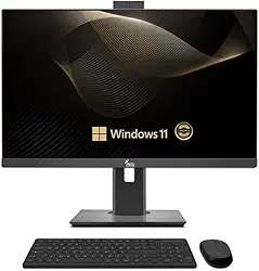 Computador All In One 24" Preto, Intel i3 9100, 16GB, SSD 1TB, Windows 11 Original, Webcam, Wi-Fi, 3Green Unique