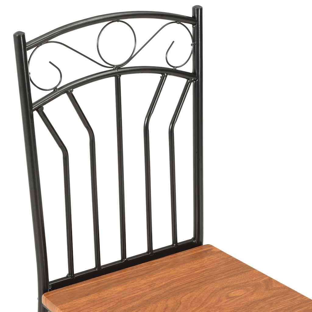 Set di 4 sedie per sala da pranzo, in MDF, acciaio, imbottite, con braccioli, per sala da pranzo, cucina, ristorante e caffè, ergonomiche e salvaspazio