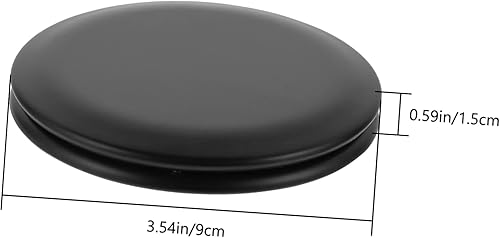 Miniatura 5 de Beavorty Espejo de tocador plegable Mini espejo de maquillaje X10 negro redondo de cristal mini espejo