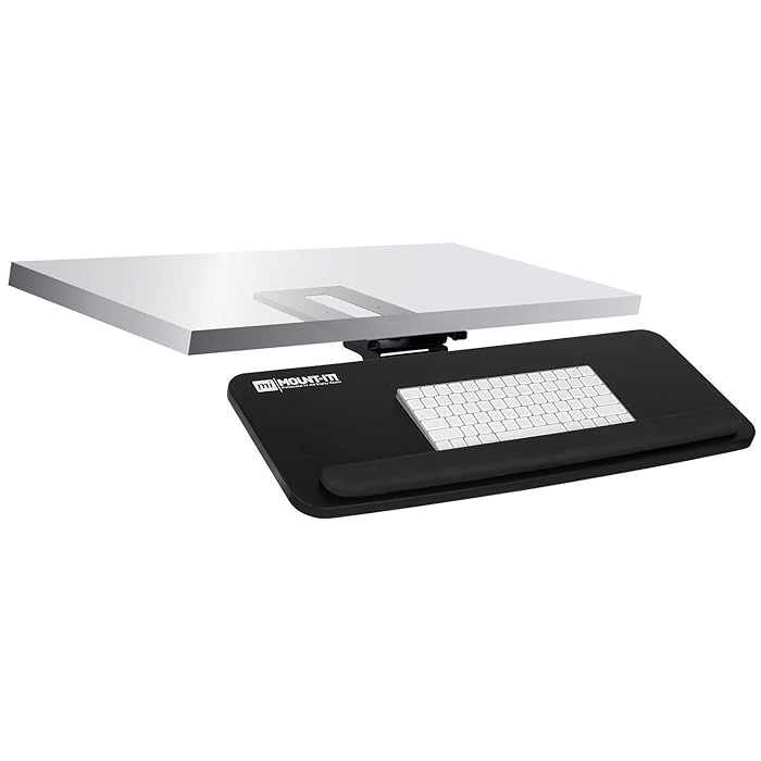 Buy MountIt! Adjustable Under Desk Keyboard Tray, Ergonomic Computer