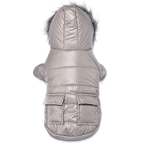 Lesypet - Abrigo de invierno con capucha para perro