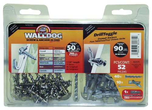 Hillman 42071 WALLDOG Drill Toggle KIT