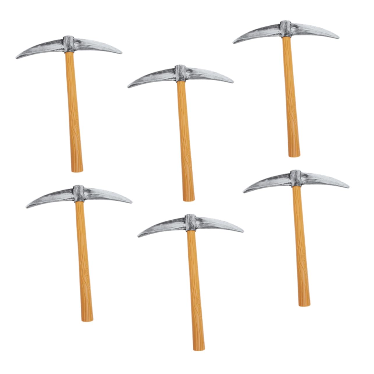 Gatuida 6 pièces Lot de Pioches Déguisement Accessoires Décoratifs Résistants pour Spectacles et