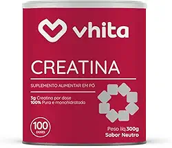Creatina 300g Pura Monohidratada 100 doses Vhita