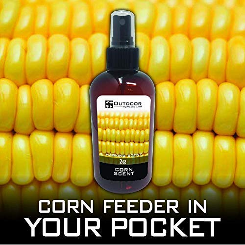 Outdoor Hunting Lab Corn Cover Scent for Deer Hunting | 2 oz | Sweet Corn Scent Spray - Masking Scent for Gear, Stands, and Clothes
