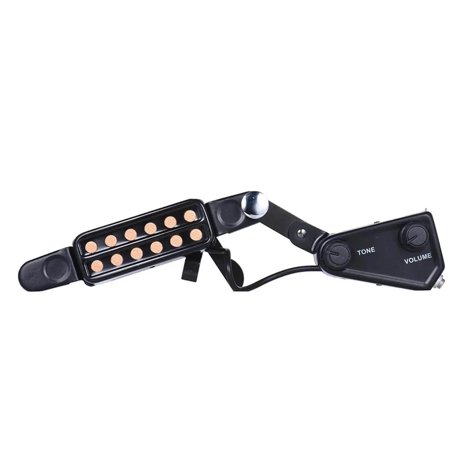 Pickup Per Chitarra Acustica Pickup Per Chitarra Acustica Trasduttore Magnetico A 12 Fori Per Un Suono Migliorato Manopole Di Volume E Tono Regolabili