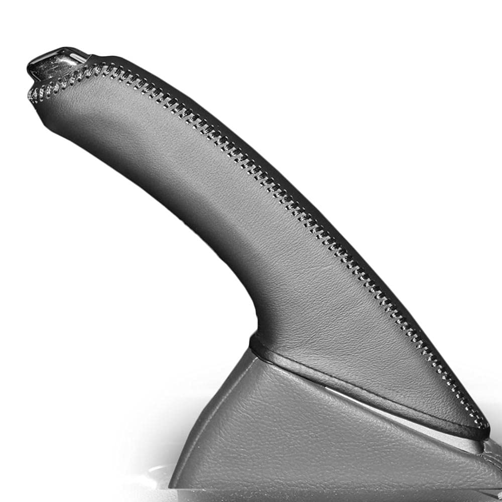 Handbremsengriffe Autohandbremsabdeckung Hülle Fit Use for Honda Spirior 2009-2013 Echtes Leder Auto Handbremsgriffe Abdeckung (Color : Noir)