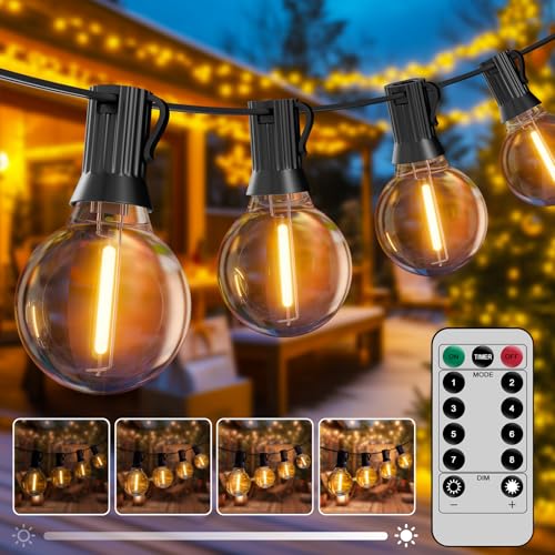 Hoteril Catena Luci da Esterno Giardino-30M, G40 Catena Luminosa Esterno: