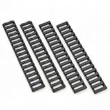 【 良品武品 】 20mmレイル 対応 ERGO タイプ 18スロット ロープロファイル ラバーカバー 2種4枚セット レイルカバー レプリカ/BK