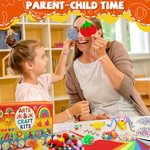 DOITEM Pfeifenreiniger Craft Supplies, 2000Pcs Kunsthandwerk Zubehör Bastelset Kinder, Bastelbedarf für Kinder Age 4-9, Scrapbooking Bastelset