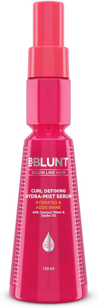 Curl Defining Hydra-Mist Serum with Jojoba Oil and Coconut Water for Hydrated & Nourished Curls - 150 ml | Hydrates & Nourishes Hair | Smoothens Hair | Tames Frizz