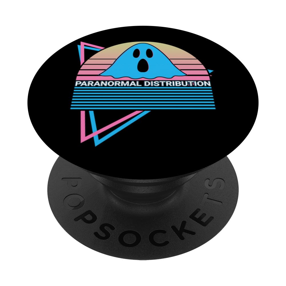 Statistic Statistician Paranormal Distribution PopSockets Swappable PopGrip, Black