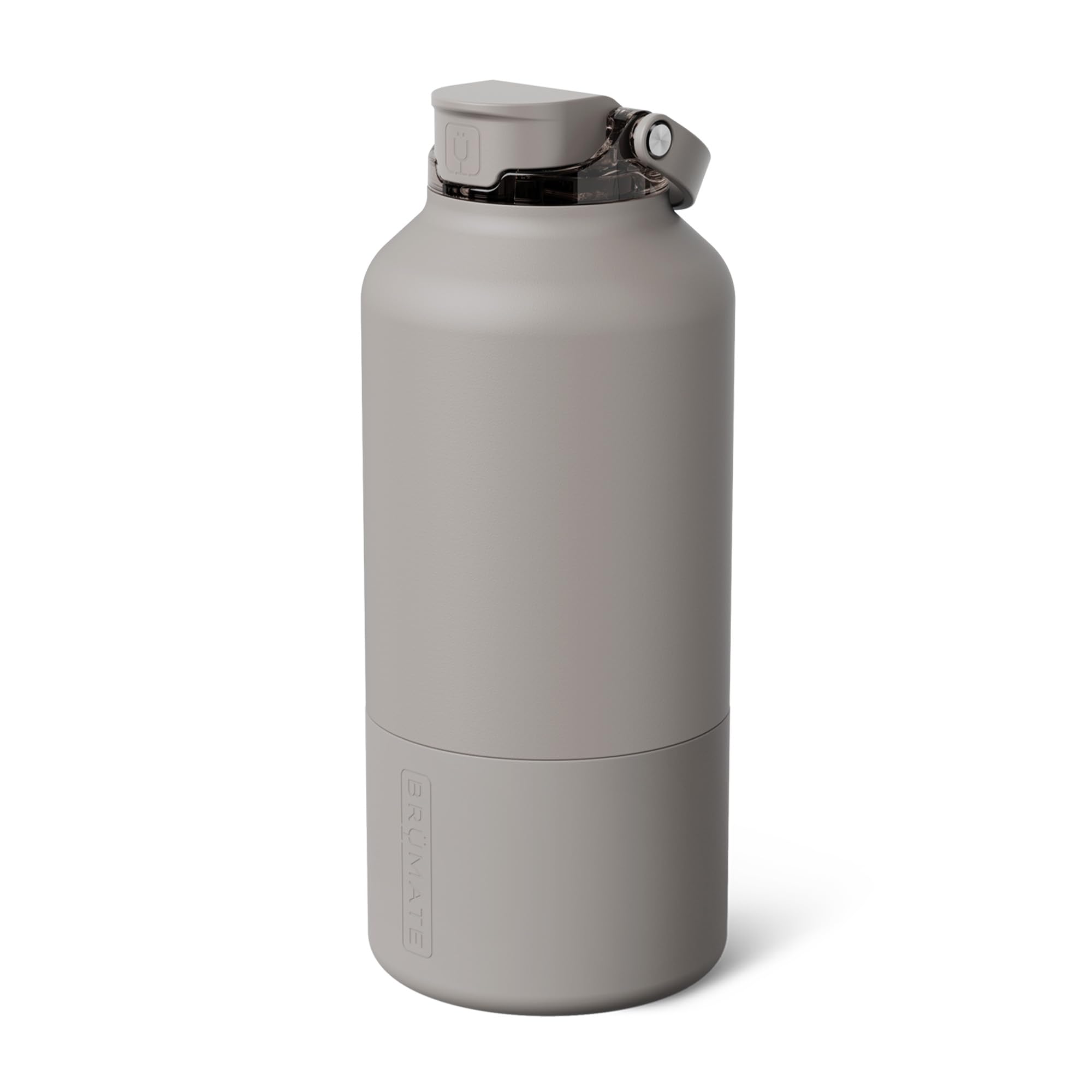 BrüMate Rise 65oz Water Bottle With 100% Leakproof Covered Silicone Straw | Insulated Stainless Steel Water Bottle With Removable Straw | Fast Flow | Soft Sip Silicone Spout | BPA-Free (Mocha)