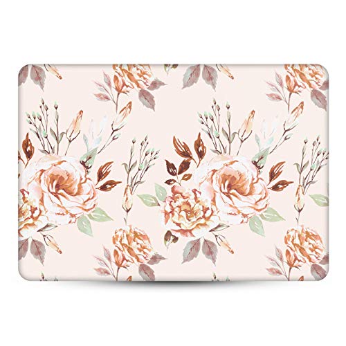 Autocollant peau vinyle MacBook Pro 14 A2442 motif fleur beige