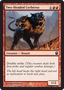 Magic The Gathering - Two-Headed Cerberus - Theros - Foil