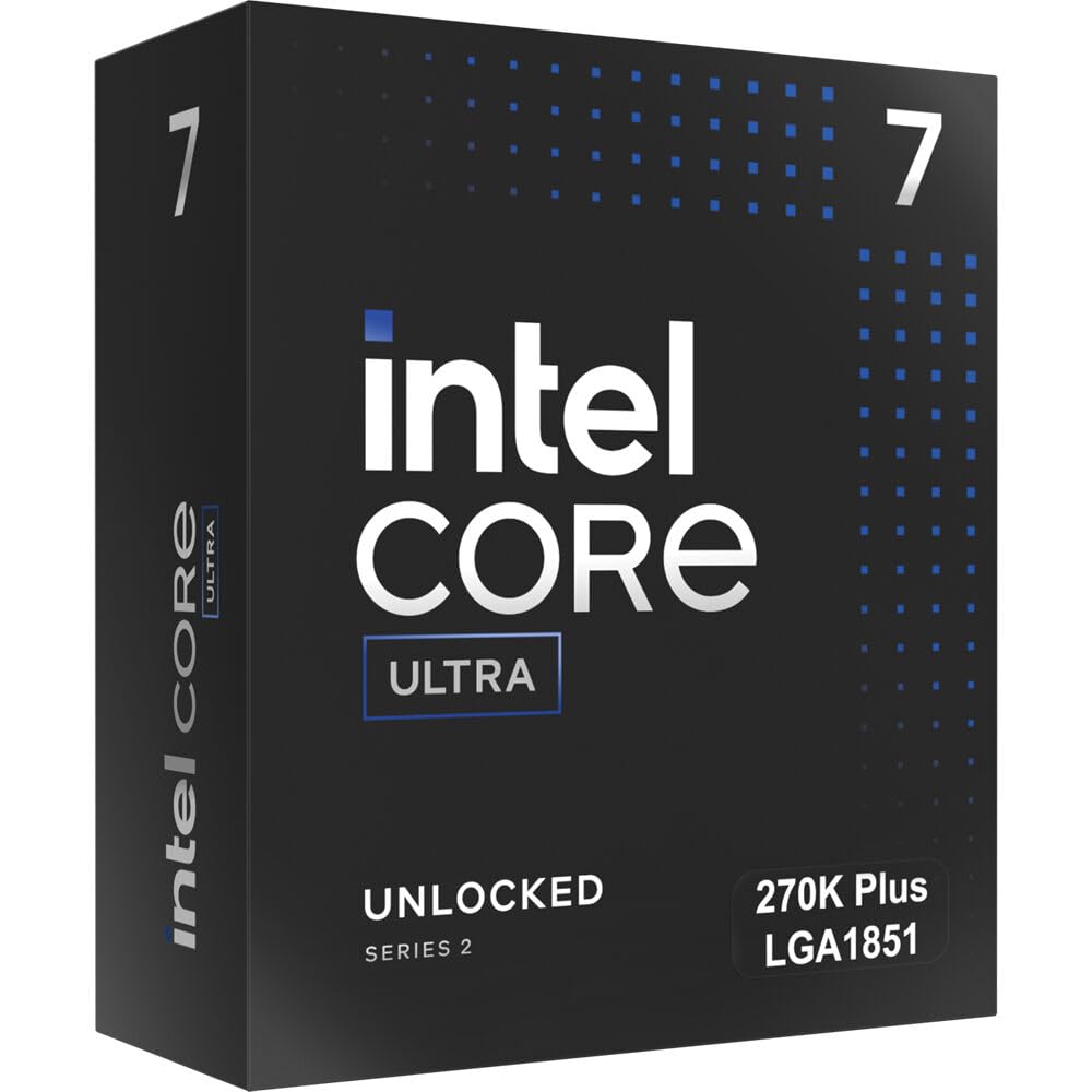 Intel® Core™ Ultra 7 Processor 270K Plus 24 cores (8 P-cores + 16 E-cores) up to 5.5 GHz