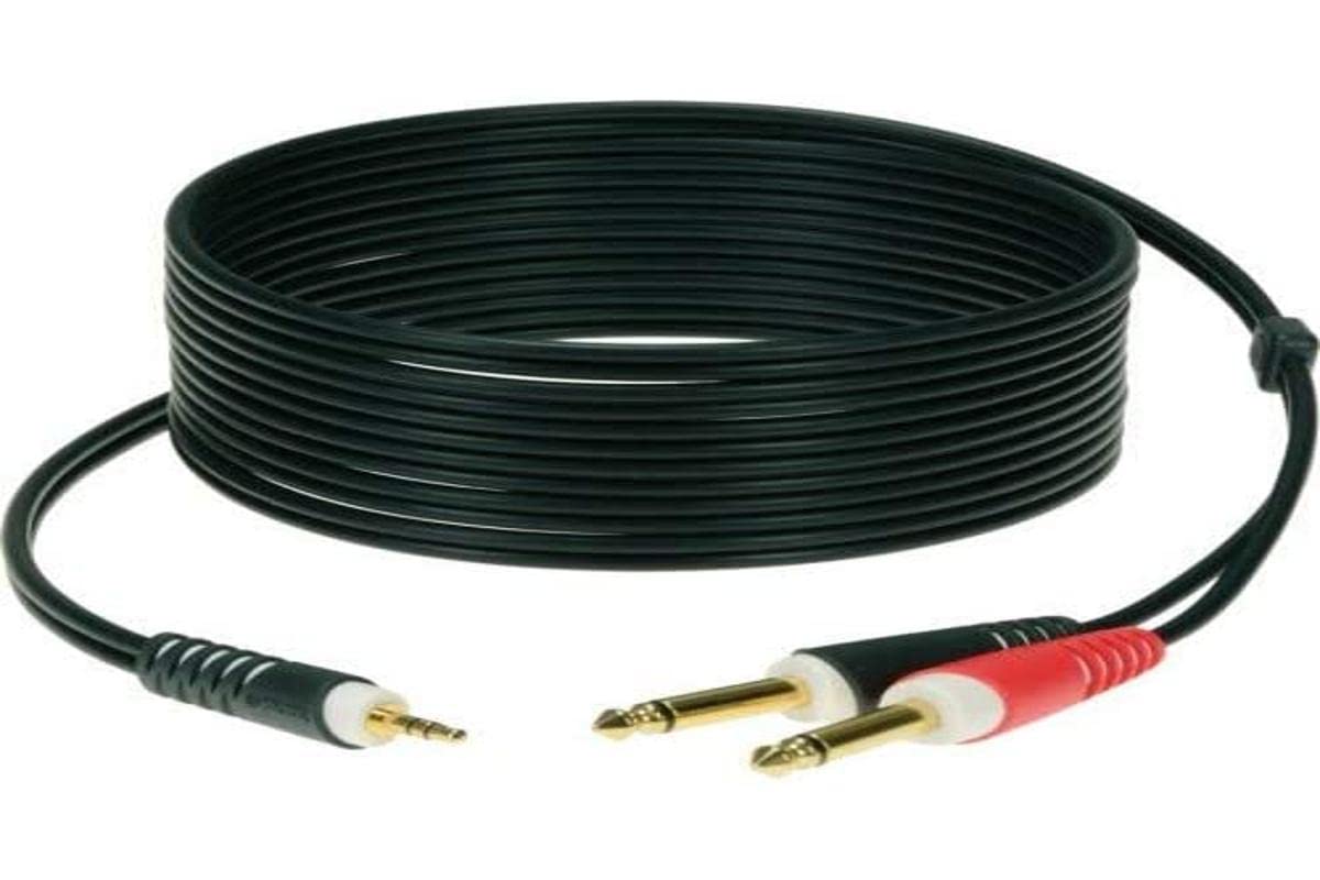 Cavo Audio Klotz AY5-0600 | Mini Jack 3.5mm A 2 Jack 6.3mm | Per Registrazione Mobile - Foto 12