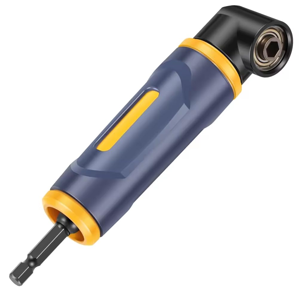 Littimoon Drill Adapter 90 Degree Right Angle Electric Screwdriver Corner Adapter for Woodworking Corner Drilling