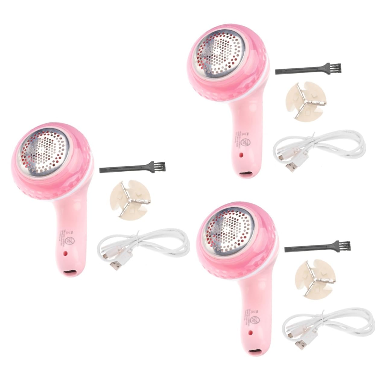 Gatuida 3 Pz rasoio per ricaricabile rasoio in tessuto ricaricabile levapelucchi elettrico rasoio peloso rasoio elettrico maglione vestiti rasoio rosa